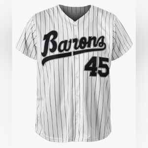 Michael Jordan Birmingham Barons White Pinstripe Baseball Jersey #45 BRAND NEW